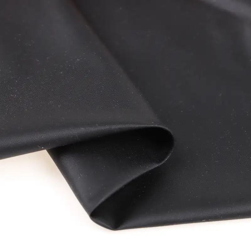 China Fabric for Blouse Polyester Taffeta Synthetic Woven Fabric Polyester BLACK color buy from China wholesaler bulk order at wholesale price free worldwide shipping Alibaba