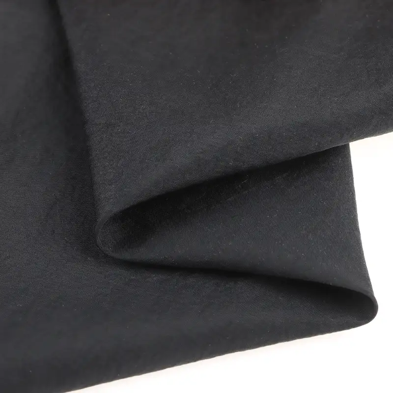 China Fabric for Blouse Nylon Crepe Synthetic Woven Fabric Nylon BLACK color buy from China wholesaler bulk order at wholesale price free worldwide shipping Alibaba