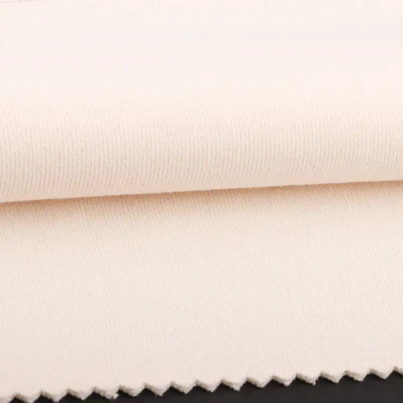 China Fabric for Blazer,Blouse Scuba Knit Fabric Polyester cream-coloured color buy from China wholesaler bulk order at wholesale price free worldwide shipping Alibaba