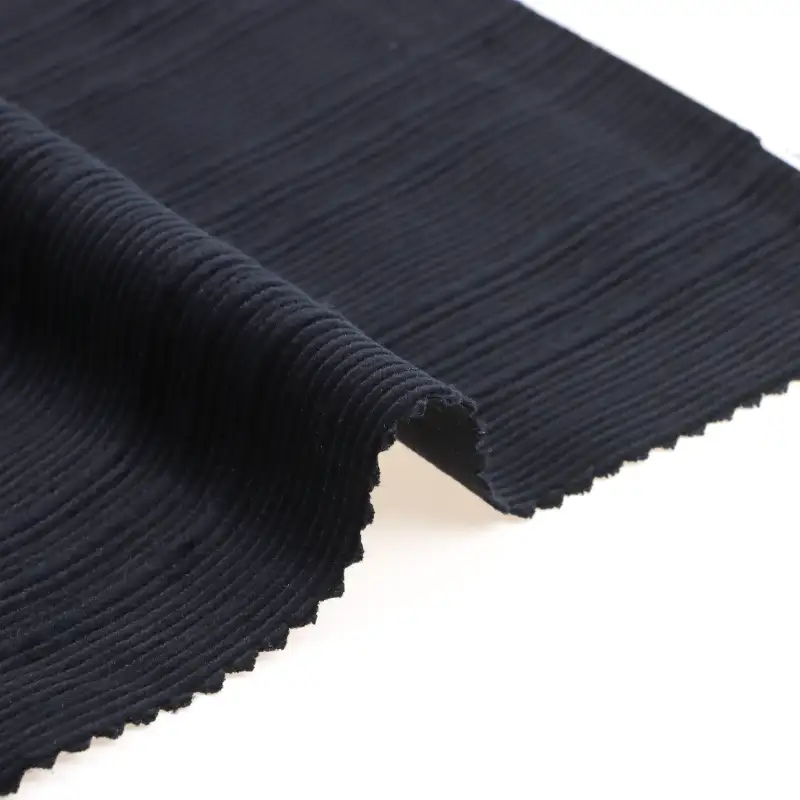 China Fabric for Jackets Cotton Corduroy Natural Woven Fabric Cotton Spandex BLACK color buy from China wholesaler bulk order at wholesale price free worldwide shipping Alibaba