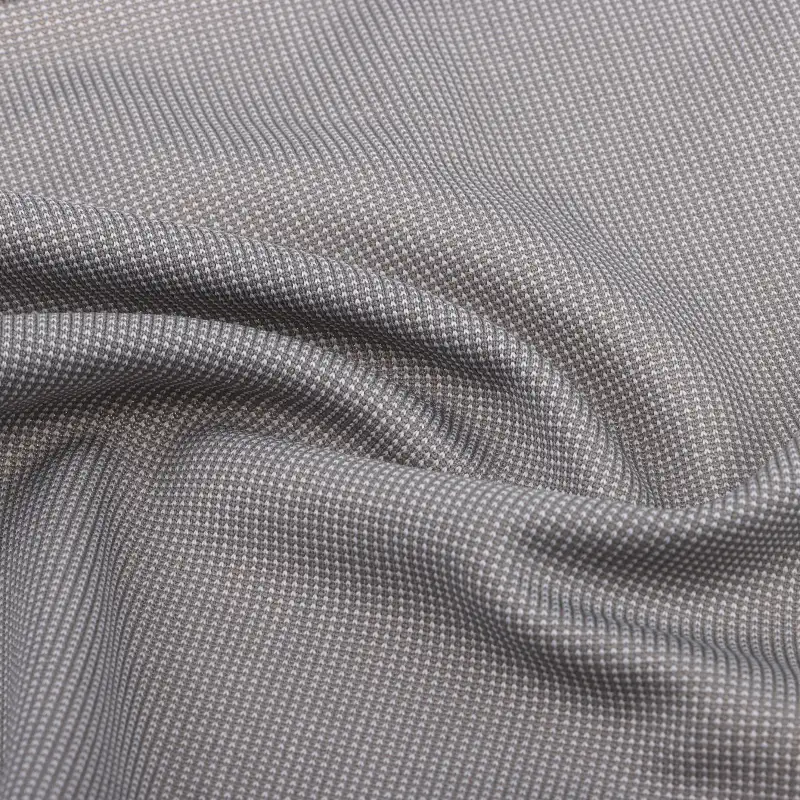 China Fabric for Jackets,Blouse Interlock Knit Fabric Polyester Grey color buy from China wholesaler bulk order at wholesale price free worldwide shipping Alibaba