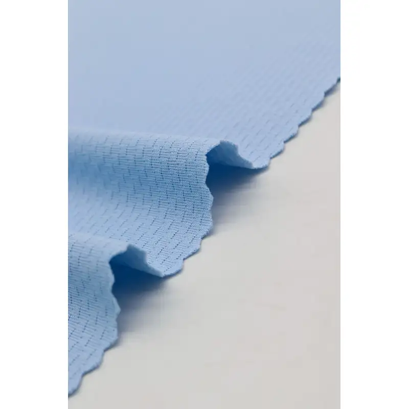 China Fabric for Shirt,T-Shirt,Blouse Weft Jacquard Knit Fabric Polyester Spandex blue color buy from China wholesaler bulk order at wholesale price free worldwide shipping Alibaba