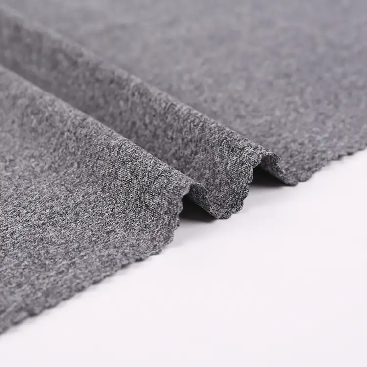 China Fabric for T-Shirt,Yoga Clothes,Swimsuits Single Jersey Knit Fabric Nylon Rayon Spandex Gray color buy from China wholesaler bulk order at wholesale price free worldwide shipping Alibaba