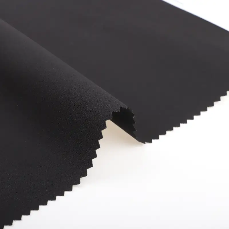 China Fabric for Jackets Polyester Pongee Synthetic Woven Fabric Polyester BLACK color buy from China wholesaler bulk order at wholesale price free worldwide shipping Alibaba