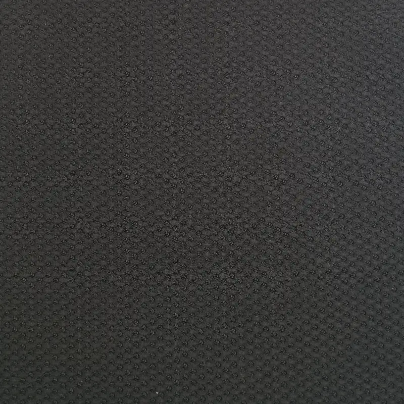 China Fabric for Jackets,Bomber jacket Mesh Knit Fabric Polyester Spandex Black color buy from China wholesaler bulk order at wholesale price free worldwide shipping Alibaba