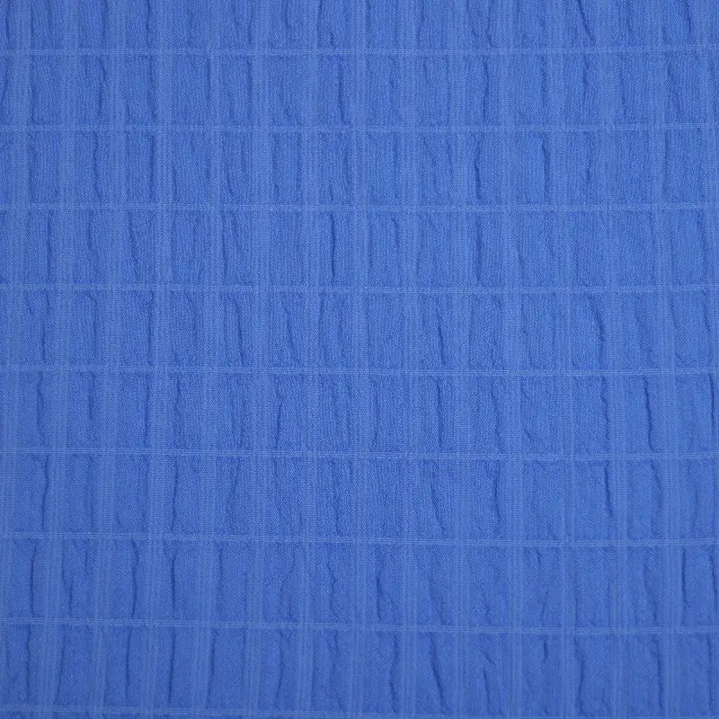 China Fabric for Shirt,Shirt Long Sleeve Button (Sweater),Shirt Half Sleeve Button (Sweater) Cotton Crepe Natural Woven Fabric Polyester Spandex blue color buy from China wholesaler bulk order at wholesale price free worldwide shipping Alibaba