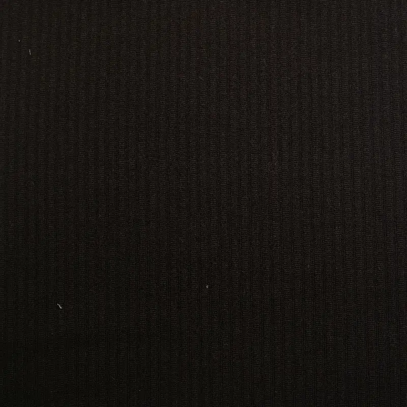 China Fabric for T-shirt (Sweater),Polo T-shirt (Sweater) Rib Knit Fabric Polyester Spandex Black color buy from China wholesaler bulk order at wholesale price free worldwide shipping Alibaba