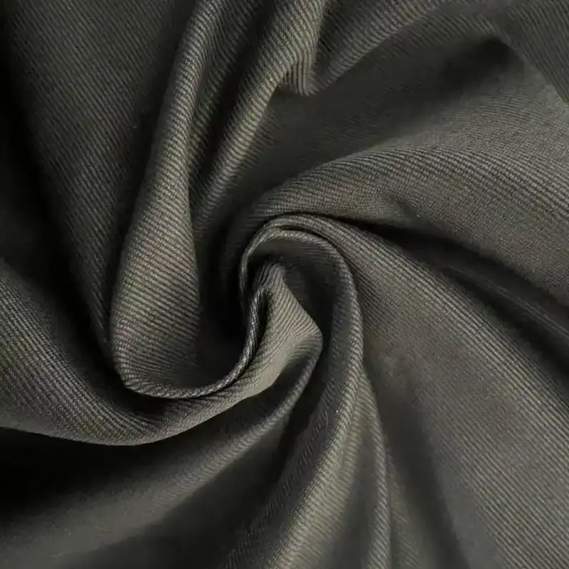 China Fabric for Pants,Jeans,Tracksuits CVC Twill Woven Blended Fabric Cotton Polyester Spandex black color buy from China wholesaler bulk order at wholesale price free worldwide shipping Alibaba