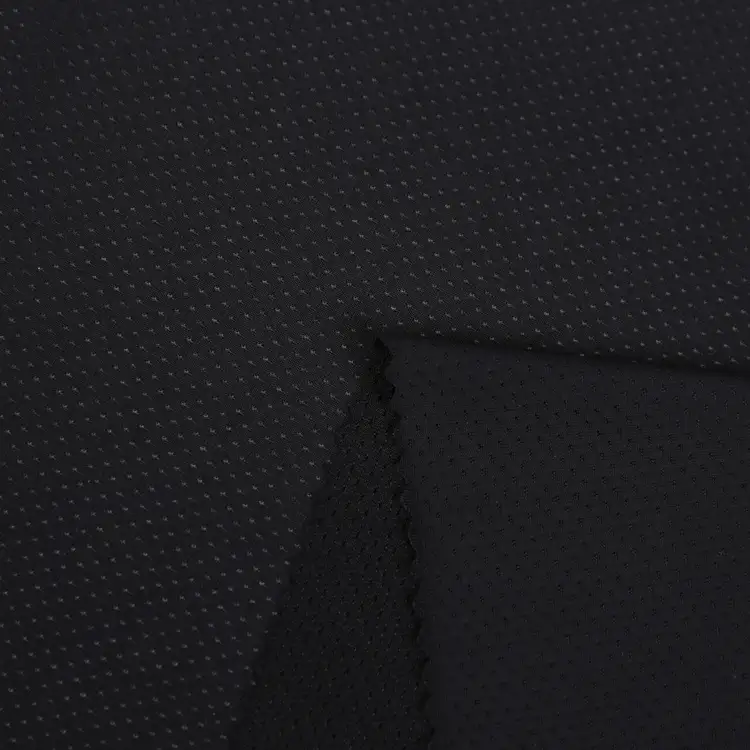 China Fabric for T-Shirt,Swimsuits,Yoga Pants,Swim shorts,Sports Bras Mesh Knit Fabric Spandex Nylon Black color buy from China wholesaler bulk order at wholesale price free worldwide shipping Alibaba