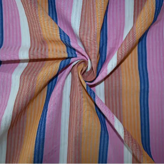 India Fabric for Shirt Cotton Seersucker Natural Woven Fabric Cotton Multi Color color buy from India wholesaler bulk order at wholesale price free worldwide shipping Alibaba