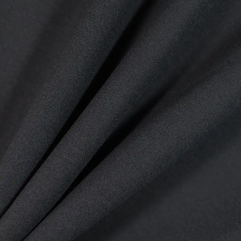 China Fabric for T-Shirt,Skirt,Shorts Rib Knit Fabric Polyester black color buy from China wholesaler bulk order at wholesale price free worldwide shipping Alibaba