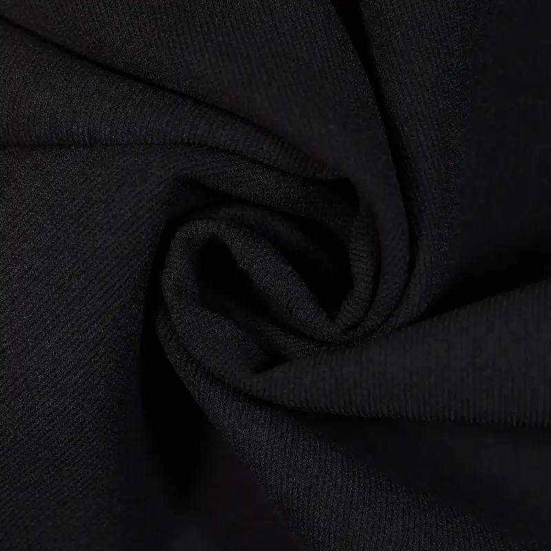 China Fabric for T-Shirt Rib Knit Fabric Polyester black color buy from China wholesaler bulk order at wholesale price free worldwide shipping Alibaba