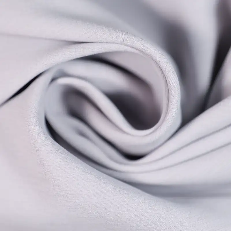 China Fabric for Shirt,Pants,Sleeveless Puffy Mini Dress Twill Synthetic Woven Fabric Polyester grey color buy from China wholesaler bulk order at wholesale price free worldwide shipping Alibaba