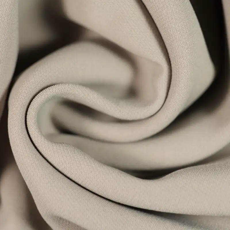 China Fabric for Shirt,Trench Coat Polyester/Rayon Twill Woven Blended Fabric Polyester Spandex light coffee color buy from China wholesaler bulk order at wholesale price free worldwide shipping Alibaba