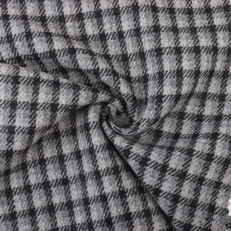 China Fabric for Jackets,Trench Coat,Overcoat Melton Woolen Other Wool check color buy from China wholesaler bulk order at wholesale price free worldwide shipping Alibaba