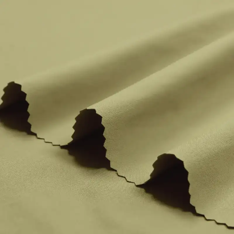 China Fabric for Pants,Jackets,Skirt,Suit T400 Polyester Yarn Fabric Synthetic Woven Fabric Polyester Army green color buy from China wholesaler bulk order at wholesale price free worldwide shipping Alibaba