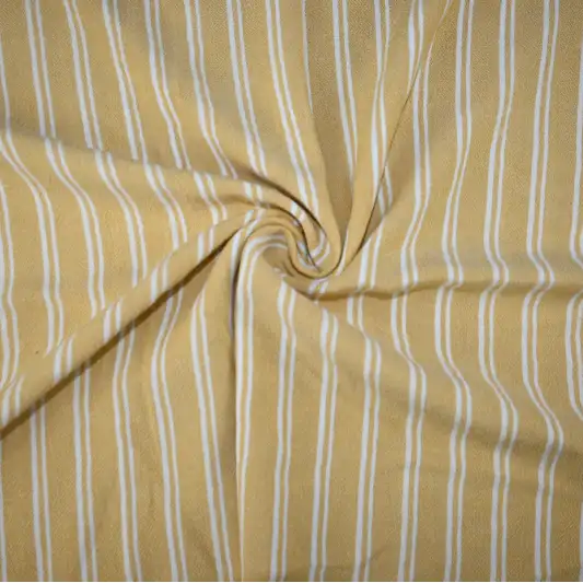 India Fabric for Shirt Cotton Plain Natural Woven Fabric VISCOSE YELLOW / WHITE color buy from India wholesaler bulk order at wholesale price free worldwide shipping Alibaba