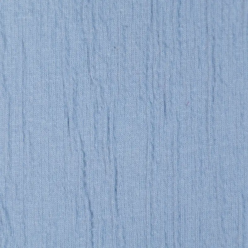 China Fabric for Loungewear Crepe Knit Fabric Cotton Polyester Spandex blue color buy from China wholesaler bulk order at wholesale price free worldwide shipping Alibaba