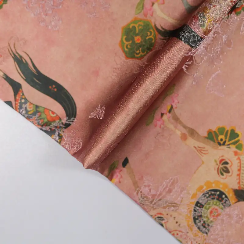 China Fabric for Shirt,Womens Paneled Tank Dress,Girls Back Slit Skirt,Womens Adjustable Half-Zip Maxi Pinafore Dress,Womens Asymmetrical Ruffled Skirt Jacquard Woven Blended Fabric Viscose Polyester green color buy from China wholesaler bulk order at wholesale price free worldwide shipping Alibaba