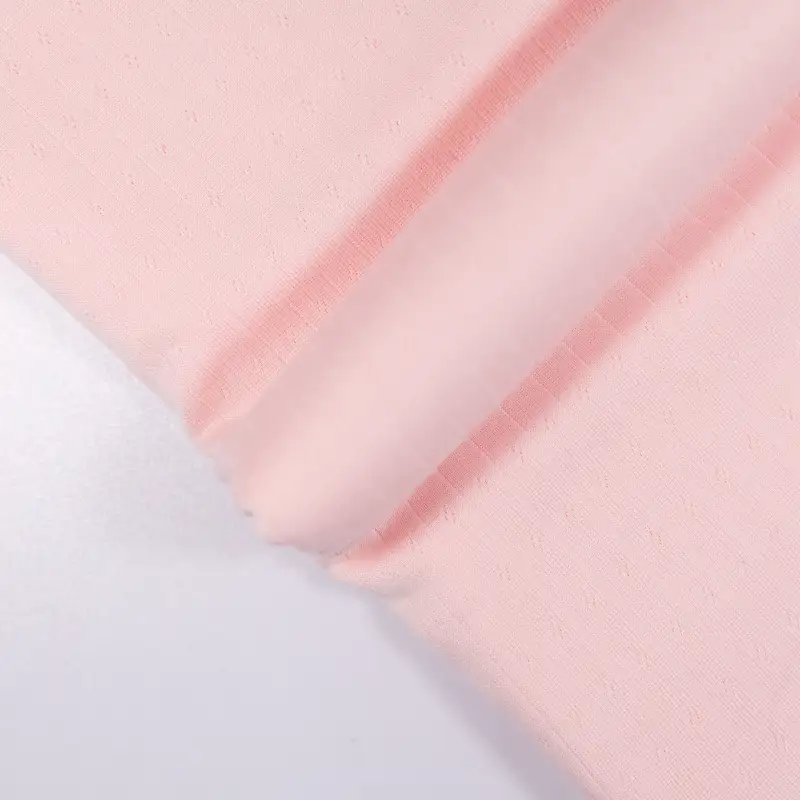 China Fabric for Loungewear,Womens Rolled Cuff T-shirt,Womens Bell-Sleeve Top Single Jersey Knit Fabric Polyester Spandex pink color buy from China wholesaler bulk order at wholesale price free worldwide shipping Alibaba