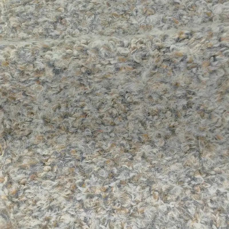 China Yarn for Open Cardigan (Sweater),Full-Zipper Cardigan (Sweater),Half-Zipper Cardigan (Sweater) Boucle Yarn Fancy Yarn Polyester Recycled Polyester Acrylic Wool Spandex Gray color buy from China wholesaler bulk order at wholesale price free worldwide shipping Alibaba