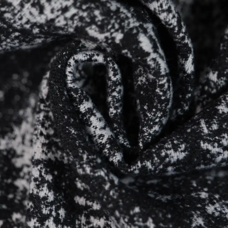 China Fabric for Skirt,Overcoat Chanel-Style Fabric Woolen Polyester black color buy from China wholesaler bulk order at wholesale price free worldwide shipping Alibaba