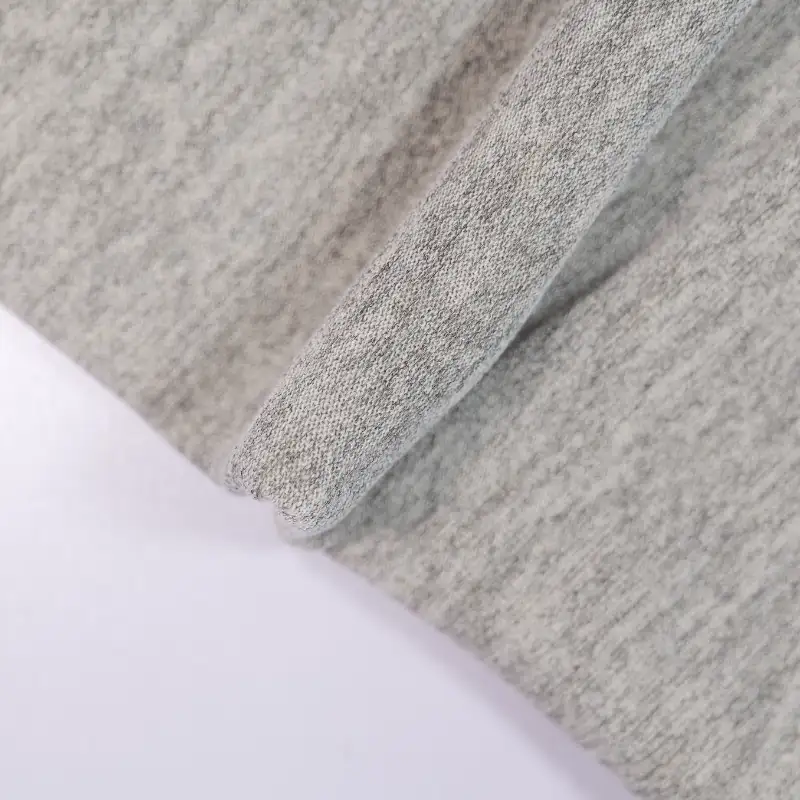 China Fabric for Shorts,Hoodie,Shirt Half Sleeve Zipper (Sweater) Single Jersey Knit Fabric Polyester Rayon Spandex grey color buy from China wholesaler bulk order at wholesale price free worldwide shipping Alibaba