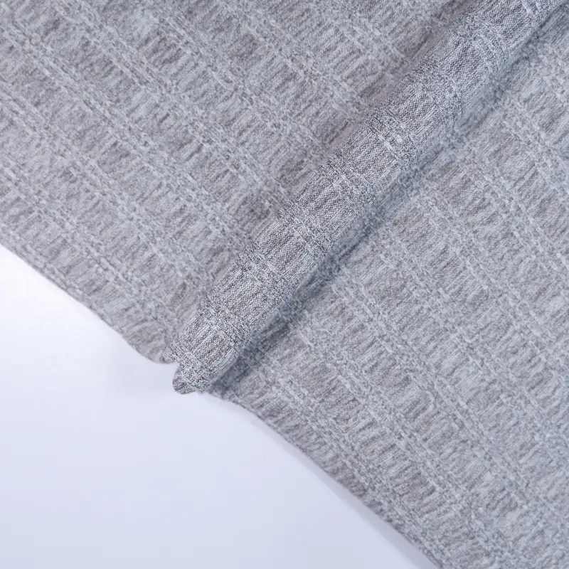 China Fabric for T-Shirt,Polo Shirt,Hoodie Rib Knit Fabric Polyester Spandex grey color buy from China wholesaler bulk order at wholesale price free worldwide shipping Alibaba