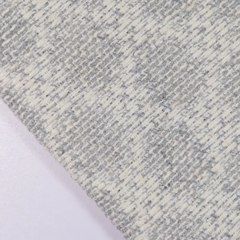 China Fabric for Jackets,Skirt Chanel-Style Fabric Woolen Polyester Linen grey color buy from China wholesaler bulk order at wholesale price free worldwide shipping Alibaba
