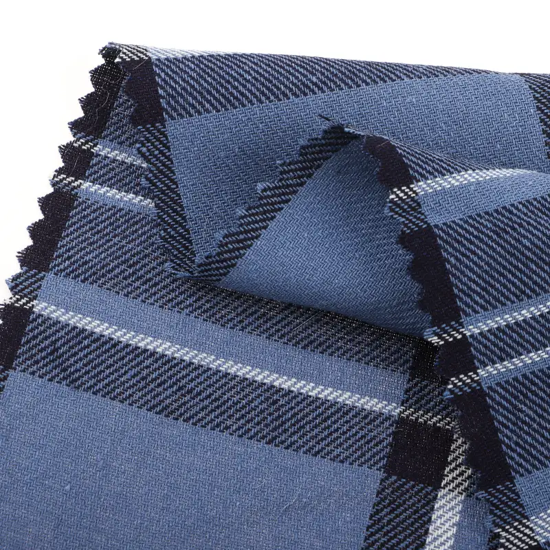 China Fabric for Shirt Cotton YD Twill Natural Woven Fabric Cotton indigo color buy from China wholesaler bulk order at wholesale price free worldwide shipping Alibaba
