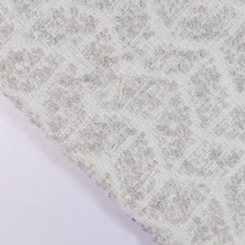 China Fabric for Jackets,Skirt Chanel-Style Fabric Woolen Polyester grey color buy from China wholesaler bulk order at wholesale price free worldwide shipping Alibaba