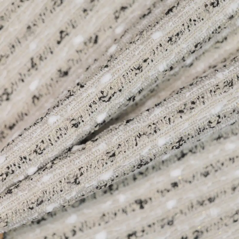 China Fabric for Trench Coat,Overcoat Chanel-Style Fabric Woolen Polyester Acrylic Wool Nylon black grey color buy from China wholesaler bulk order at wholesale price free worldwide shipping Alibaba