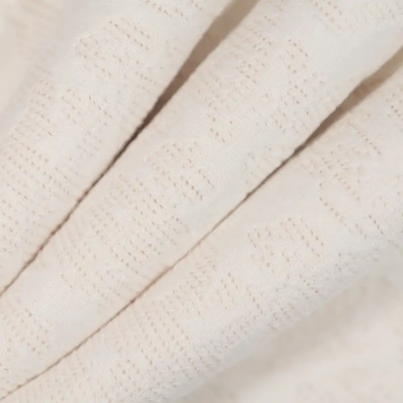 China Fabric for Skirt,Puffball Strappy Dress Jacquard Knit Fabric Cotton Polyester Spandex rice color buy from China wholesaler bulk order at wholesale price free worldwide shipping Alibaba