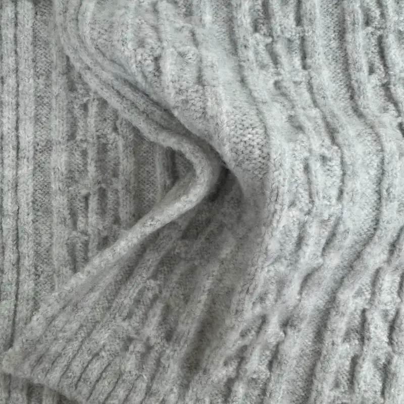 China Yarn for Ladies Vest (Sweater),Men’s Vest (Sweater),Open Cardigan (Sweater),Full-Zipper Cardigan (Sweater),Crew Neck Pullover (Sweater),Crop Top Pullover (Sweater),Hoodie  (Sweater) Mossy Yarn Fancy Yarn Recycled Polyester Polyester Spandex Gray color buy from China wholesaler bulk order at wholesale price free worldwide shipping Alibaba