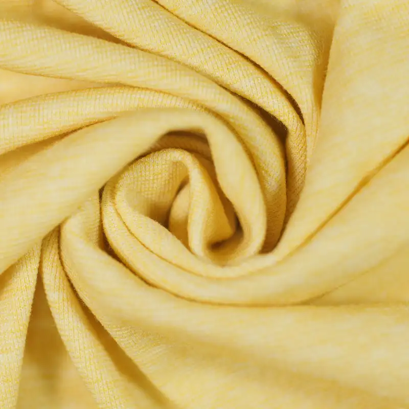 China Fabric for Jackets,T-Shirt,Kids Pleated Skort,Ladies Stretch Waist Ruffle Shorts Single Jersey Knit Fabric Rayon Polyester Spandex Nylon yellow color buy from China wholesaler bulk order at wholesale price free worldwide shipping Alibaba