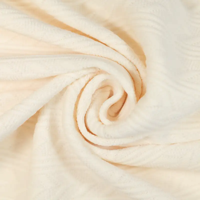 China Fabric for Strap Midi Dress,Long Sleeve Base Layer Top Jacquard Knit Fabric Polyester rice color buy from China wholesaler bulk order at wholesale price free worldwide shipping Alibaba