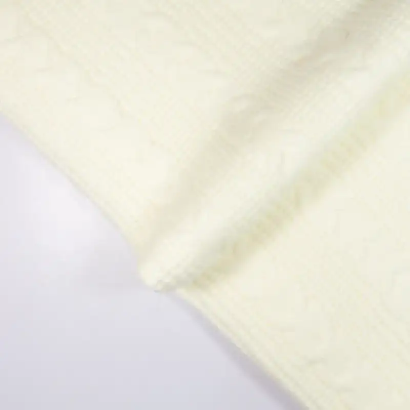 China Fabric for Long Sleeve Base Layer Top,Womens V-Neck Mid-Length Oversized Coat Jacquard Knit Fabric Rayon Polyester Nylon rice color buy from China wholesaler bulk order at wholesale price free worldwide shipping Alibaba