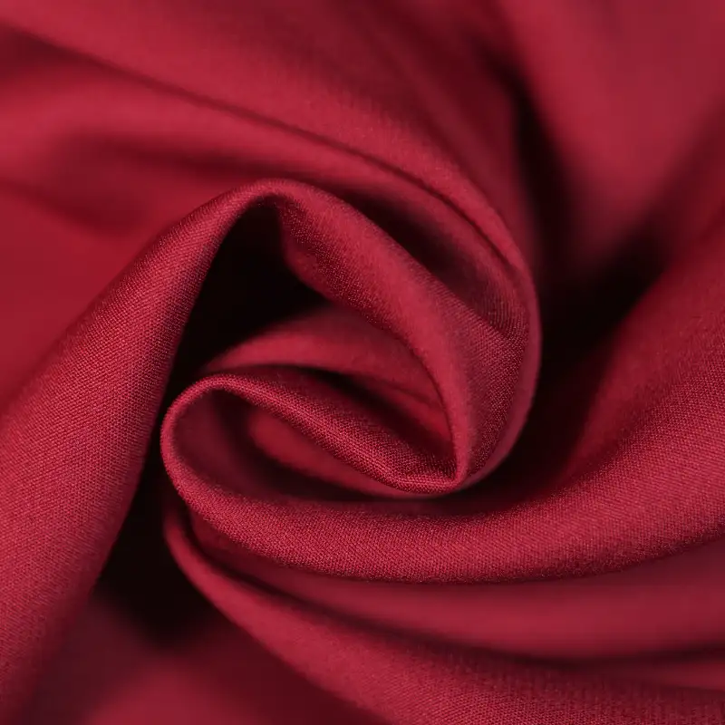 China Fabric for Suit,Puffball Strappy Dress,Womens Mid Rise Wide Leg Pants Polyester/Rayon Plain Woven Blended Fabric Polyester Spandex pink color buy from China wholesaler bulk order at wholesale price free worldwide shipping Alibaba
