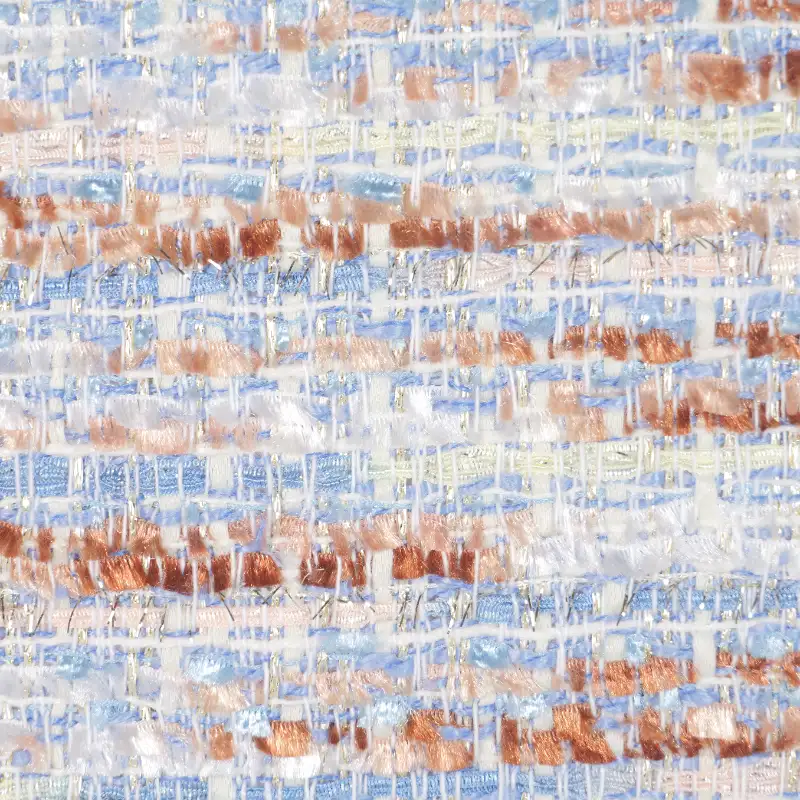 China Fabric for Trench Coat Chanel-Style Fabric Woolen Cotton Acrylic Polyester blue color buy from China wholesaler bulk order at wholesale price free worldwide shipping Alibaba