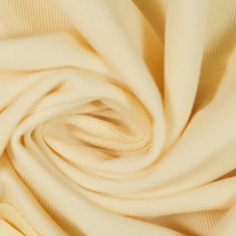 China Fabric for Shirt,Pants,Jackets,Skirt Single Jersey Knit Fabric Rayon Polyester yellow color buy from China wholesaler bulk order at wholesale price free worldwide shipping Alibaba