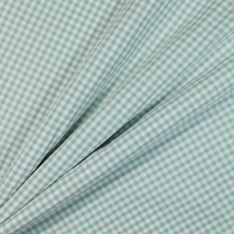 China Fabric for Shirt,Backless Beach Dress,Ruffle Shirt Dress,Strap Midi Dress Yarn Dyed Check Natural Woven Fabric Cotton WHITE GREEN color buy from China wholesaler bulk order at wholesale price free worldwide shipping Alibaba