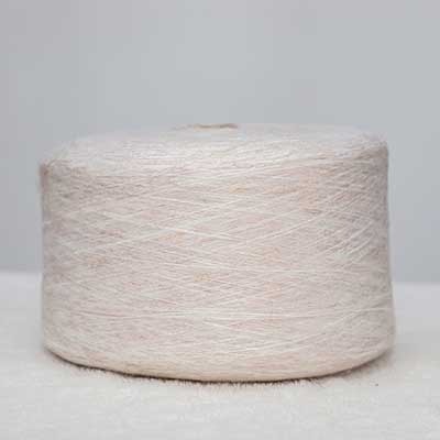 Mossy Yarn 61%Acrylic 37%Polyester 2%Spandex 1/8.8SNe White