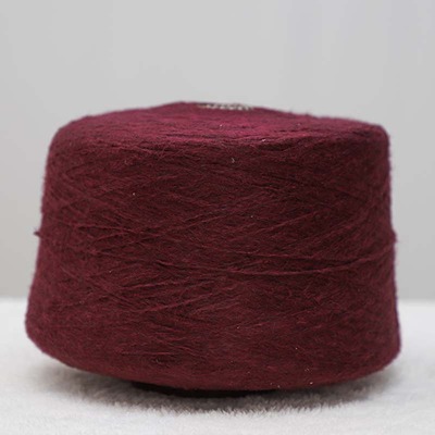 Air Spun Yarn 47%Polyester 47%Viscose 6%Nylon 1/5.5SNm Red 