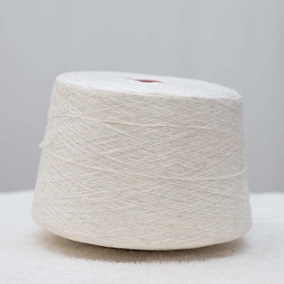 Air Spun Yarn 47%Polyester 47%Viscose 6%Nylon 1/5.5SNm Oatmeal