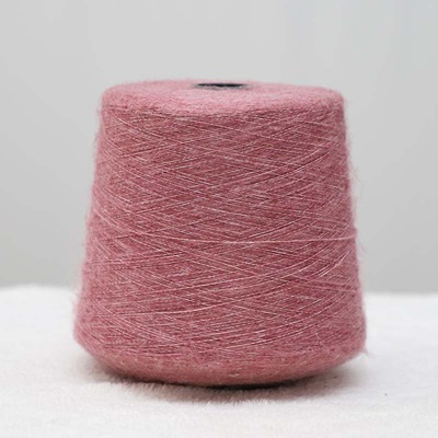 Mossy Yarn 59%Acrylic 38%Polyester 3%Spandex 1/8.8SNm Dark Pink