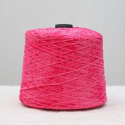 Shiny Chenille 100%Polyester 1/3.5SNm Hot Pink