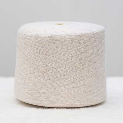 Mossy Yarn 90%Polyester 7%Nylon 3%Spandex 1/13SNm Cream