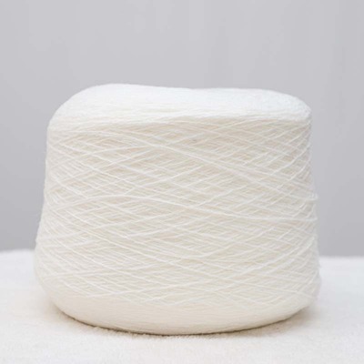 Core Spun Yarn 81%Acrylic 10%Nylon 9%Polyester 2/13SNm Cream