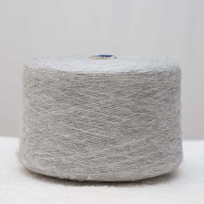 Mossy Yarn 70%Acrylic 27%Polyester 3%Spandex 1/7.8SNm Grey