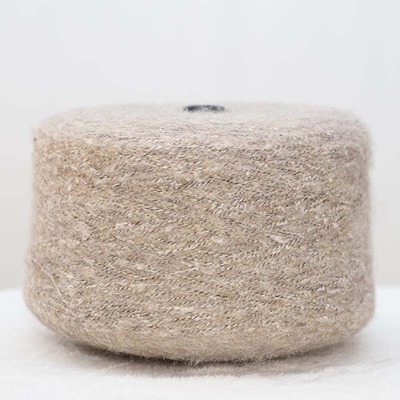 Mossy Yarn 27%Polyester 25%Recycled Polyester 22%Acrylic 19%Cotton 6%Wool 1%Spandex 1/4.2SNm Brown